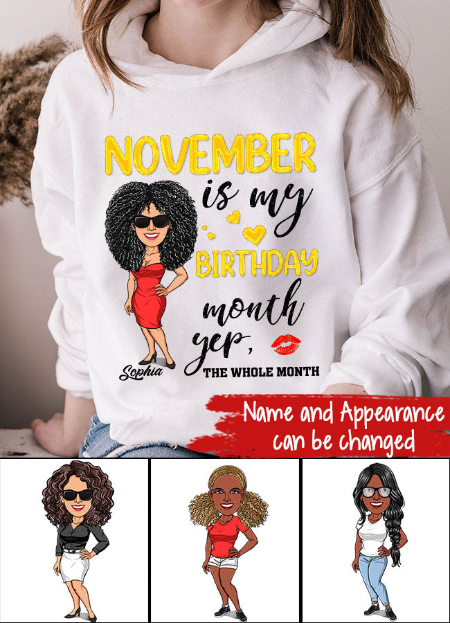 November Birthday Shirt, Custom Birthday Shirt, Queens Are Born In November, November Birthday Shirts For Woman, November Birthday Gifts