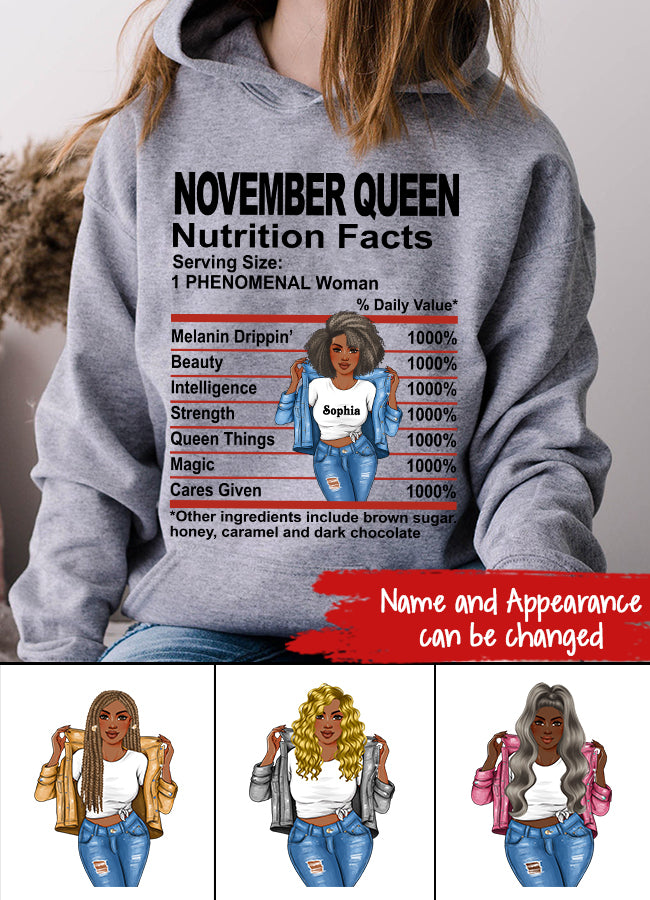 November Birthday Shirt, Custom Birthday Shirt, Queens Born In October , November  Birthday Shirts For Woman, November Birthday Gifts, November  Is My Birthday Month, Yep The Whole Month