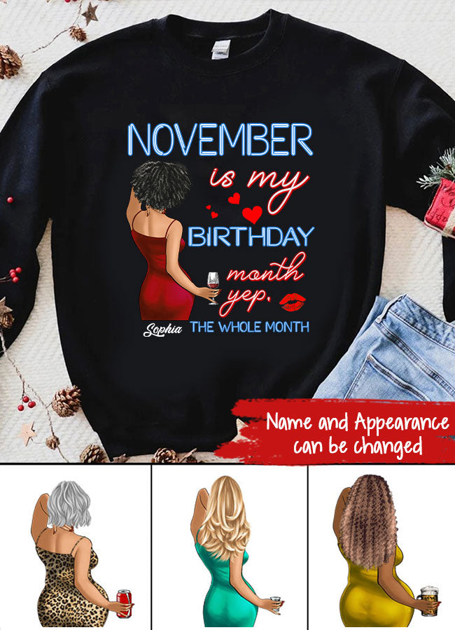 November Birthday Shirt, Custom Birthday Shirt, Queens was Born In November, November Birthday Shirts For Woman, November Birthday Gifts