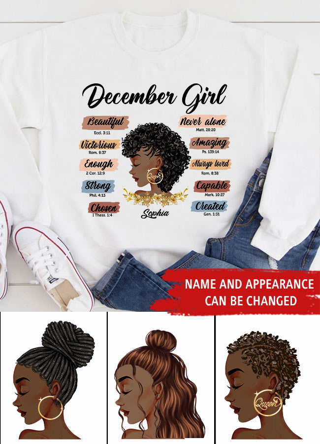 December Birthday Shirt, Custom Birthday Shirt, Queens Are Born In December, December Birthday Shirts For Woman, December Birthday Gifts