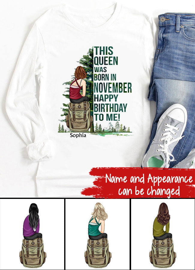 November Birthday Shirt, Custom Birthday Shirt, Queens are Born In November, November Birthday Shirts For Woman, November Birthday Gifts