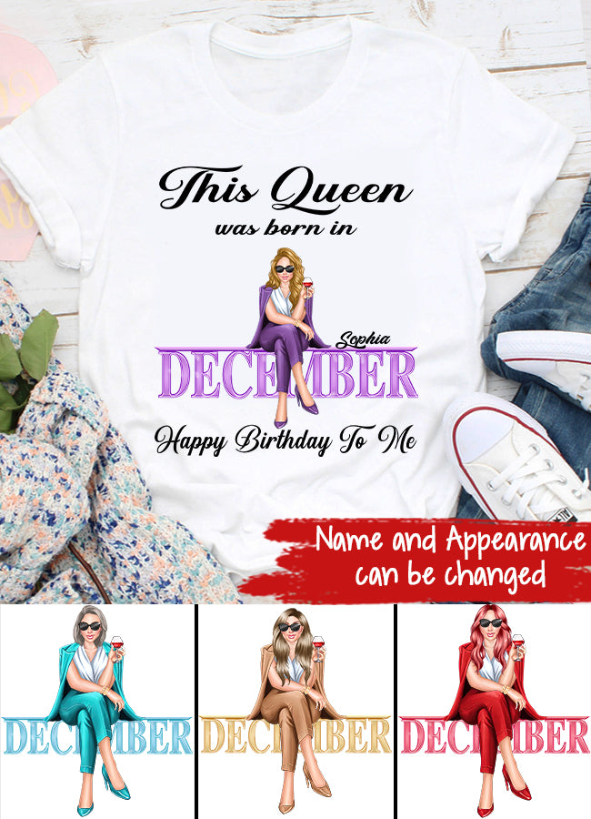 December Birthday Shirt, Custom Birthday Shirt, 	
December Birthday Shirts For Woman, 	
December Birthday Gifts