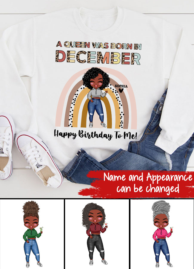 December Birthday Shirt, Custom Birthday Shirt, Queens Are Born In December, December Birthday Shirts For Woman, December Birthday Gifts