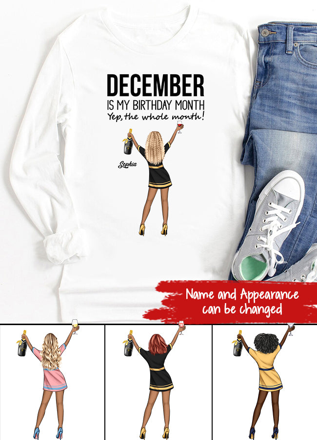 December Birthday Shirt, Custom Birthday Shirt, Queens Are Born In December, December Birthday Shirts For Woman, December Birthday Gifts