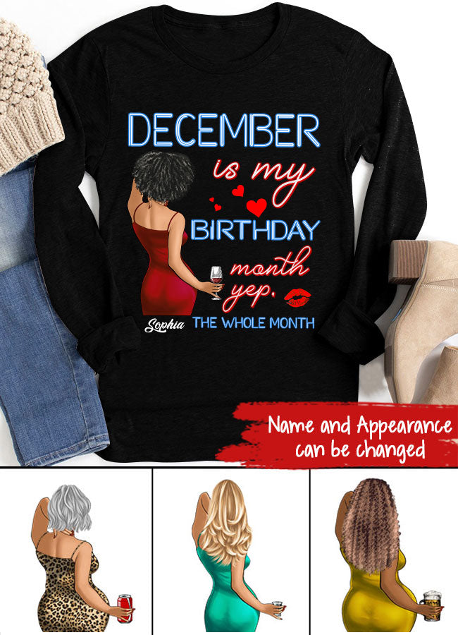 December Birthday Shirt, Custom Birthday Shirt, Queens was Born In December, December Birthday Shirts For Woman, December Birthday Gifts