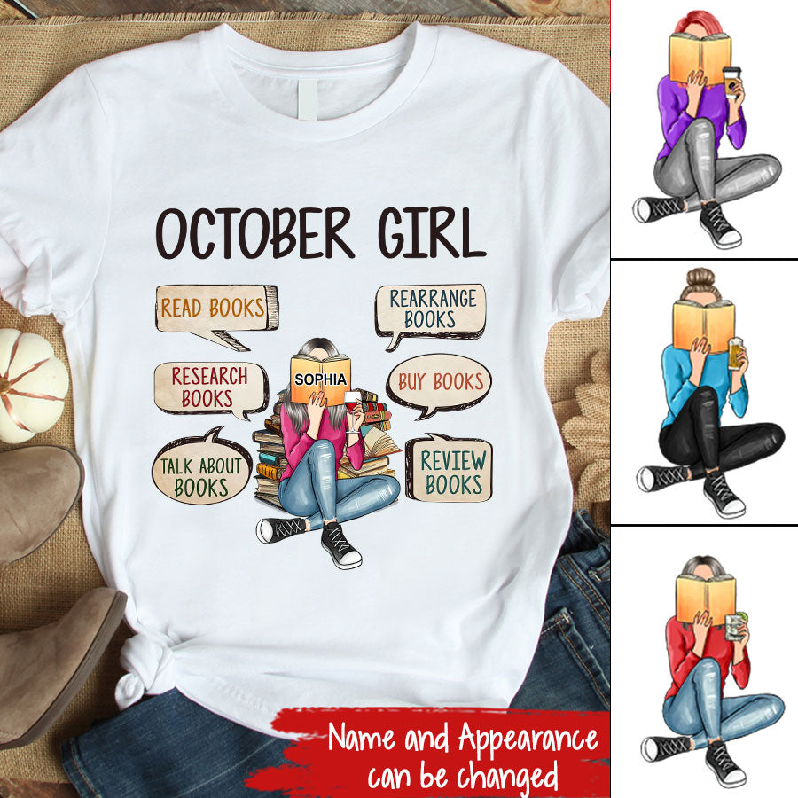 October Birthday Shirt, Custom Birthday Shirt, Queens are Born In October, October Birthday Shirts For Woman, October Birthday Gifts