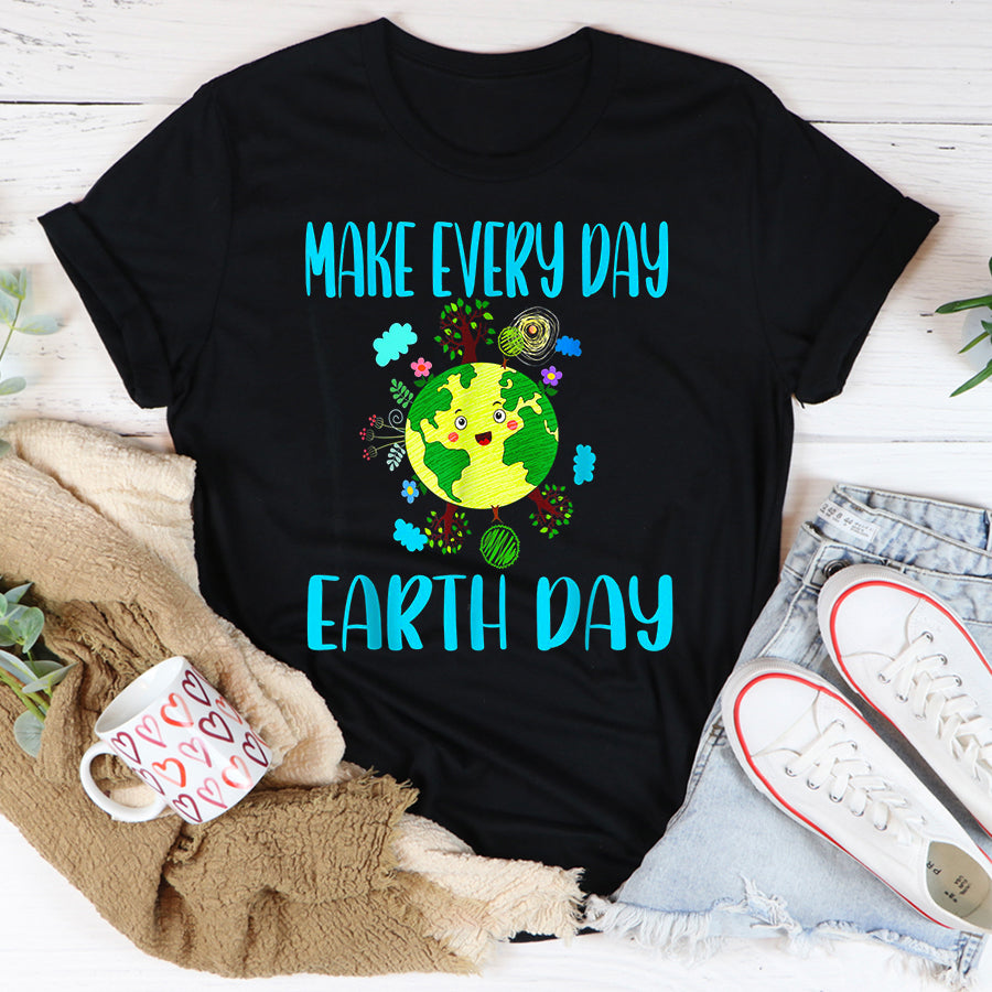 Earth Day Everyday Shirt Earth Day 2022 Make Every Day Earth Day Teacher Funny T-Shirt Save The Planet Shirts