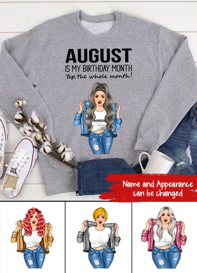 August Birthday Shirt, Custom Birthday Shirt, Queens Born In August, August Birthday Shirts For Woman, August Birthday Gifts