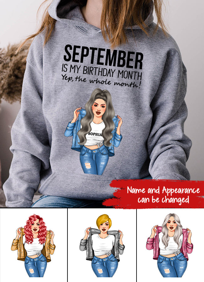 September Birthday Shirt, Custom Birthday Shirt, Queens Born In September, September Birthday Shirts For Woman, September Birthday Gifts