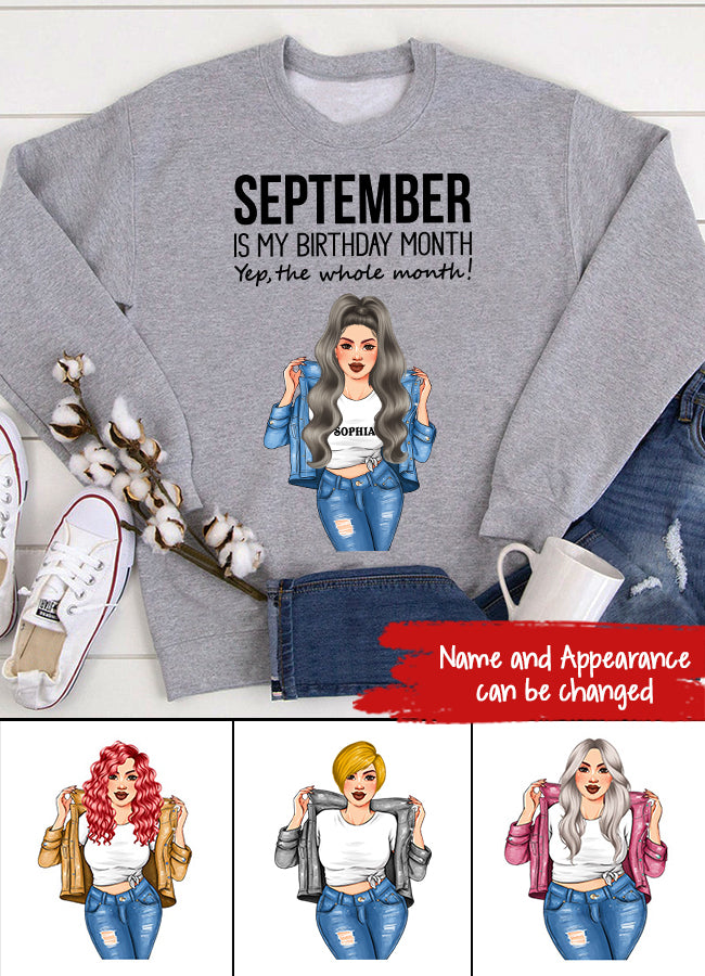 September Birthday Shirt, Custom Birthday Shirt, Queens Born In September, September Birthday Shirts For Woman, September Birthday Gifts