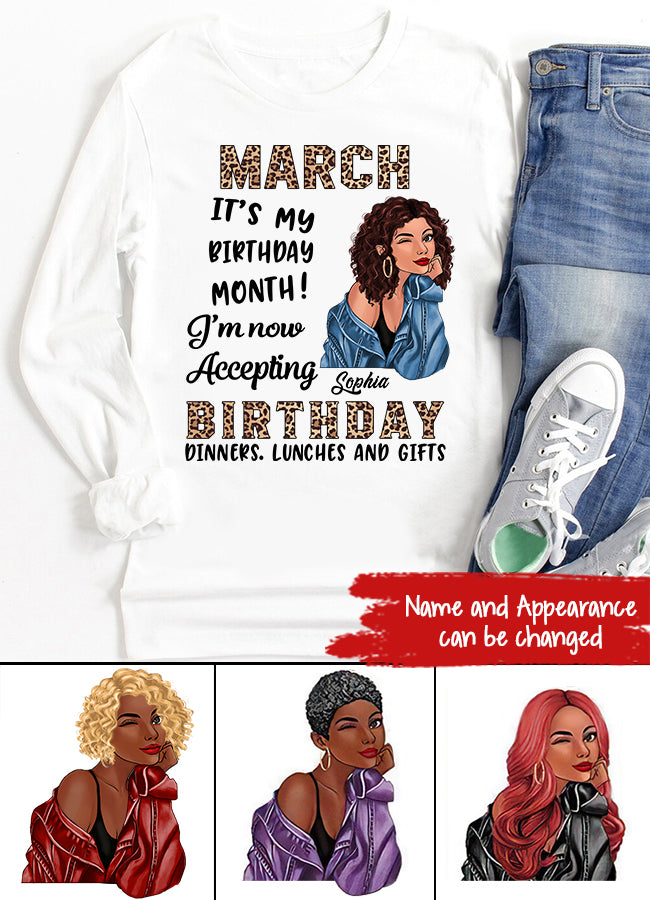 March Birthday Shirt, Custom Birthday Shirt, Queens Born In March, March Birthday Gifts, March shirts for Woman