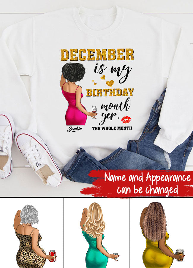 December Birthday Shirt, Custom Birthday Shirt, Queens Are Born In December, December Birthday Shirts For Woman, December Birthday Gifts