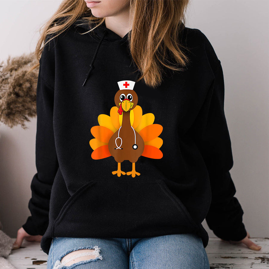 Thanksgiving Scrub Tops Women Turkey Nurse Holiday Nursing T Shirt ,Family Thanksgiving Shirt ,Funny Thanksgiving Gift For Women