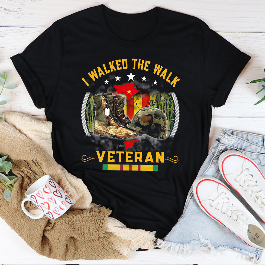 VietNam Veteran T Shirt, I Walked The Walk Veteran Shirt, Proud VietNam Veteran Shirt, VietNam Veteran Gift