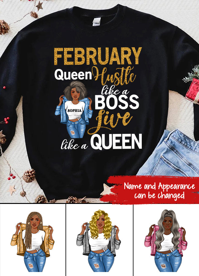 February Birthday Shirt, Custom Birthday Shirt, Queens Born In February, February Birthday Gifts, February shirts for Woman