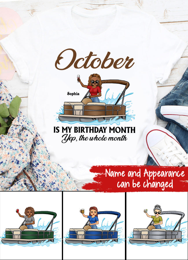 October Birthday Shirt, Custom Birthday Shirt, Queens are Born In October, October Birthday Shirts For Woman, October Birthday Gifts