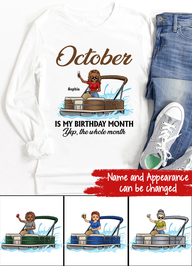 October Birthday Shirt, Custom Birthday Shirt, Queens are Born In October, October Birthday Shirts For Woman, October Birthday Gifts