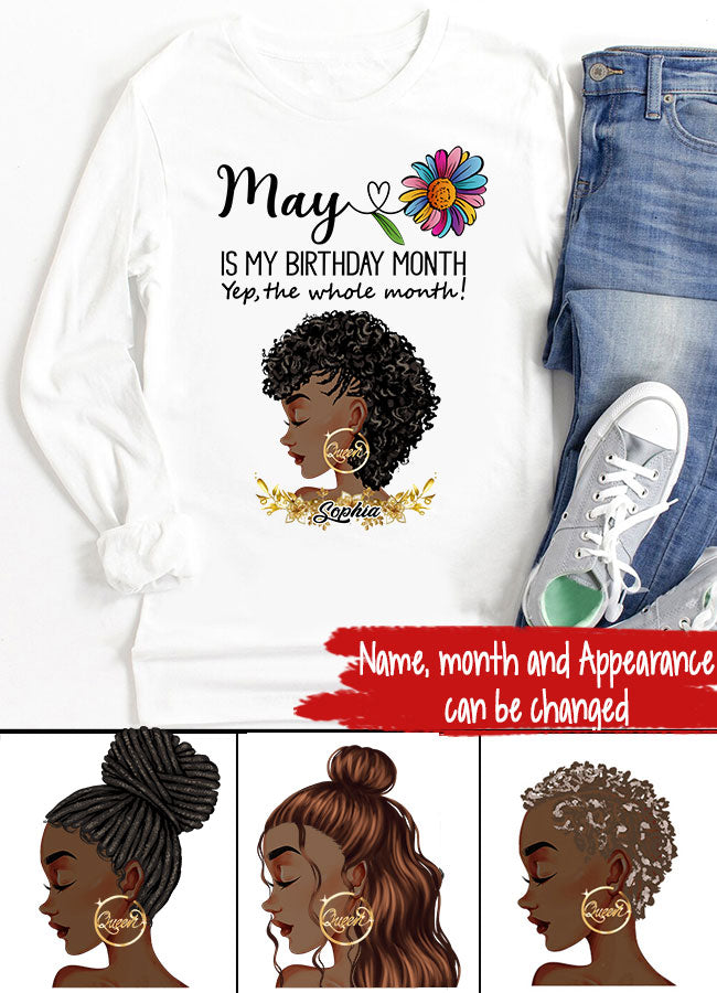May Birthday Shirt, Custom Birthday Shirt, Queens are Born In May, May Birthday Shirts For Woman, May Birthday Gifts