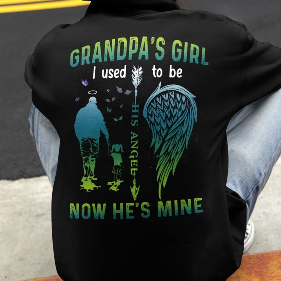 Grandpa Shirt, Shirts For Dad, Memorial shirt, Grandpa&#39;s Girl T Shirts, Cotton Shirt For Men