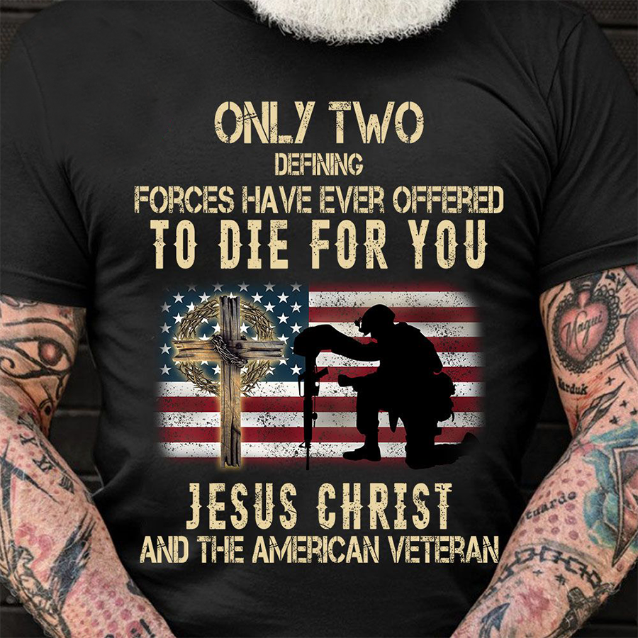 Veteran T Shirt, Jesus Christ Shirt - Veteran tee shirts, Army veteran shirts, God Lover Veteran Gift For Men, Father Day Gift