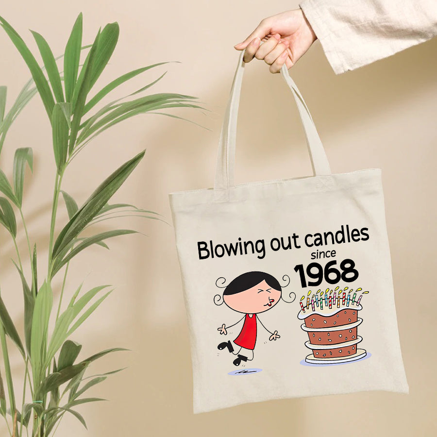 54th Birthday, Fabulous Since 1968 Turning 54 Birthday, Gifts For Women Turning 54, 54 And Fabulous Tote Bag - Birthday Gift For Her, Girl, Woman