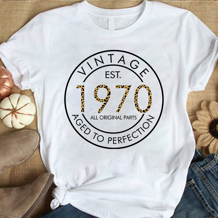 52nd Birthday Shirts, Custom Birthday Shirts, Turning 52 Shirt, Gifts For Women Turning 52, 52 And Fabulous Shirt, 1970 Shirt, 52nd Birthday Shirts For Her, Vintage 1970 Limited Edition