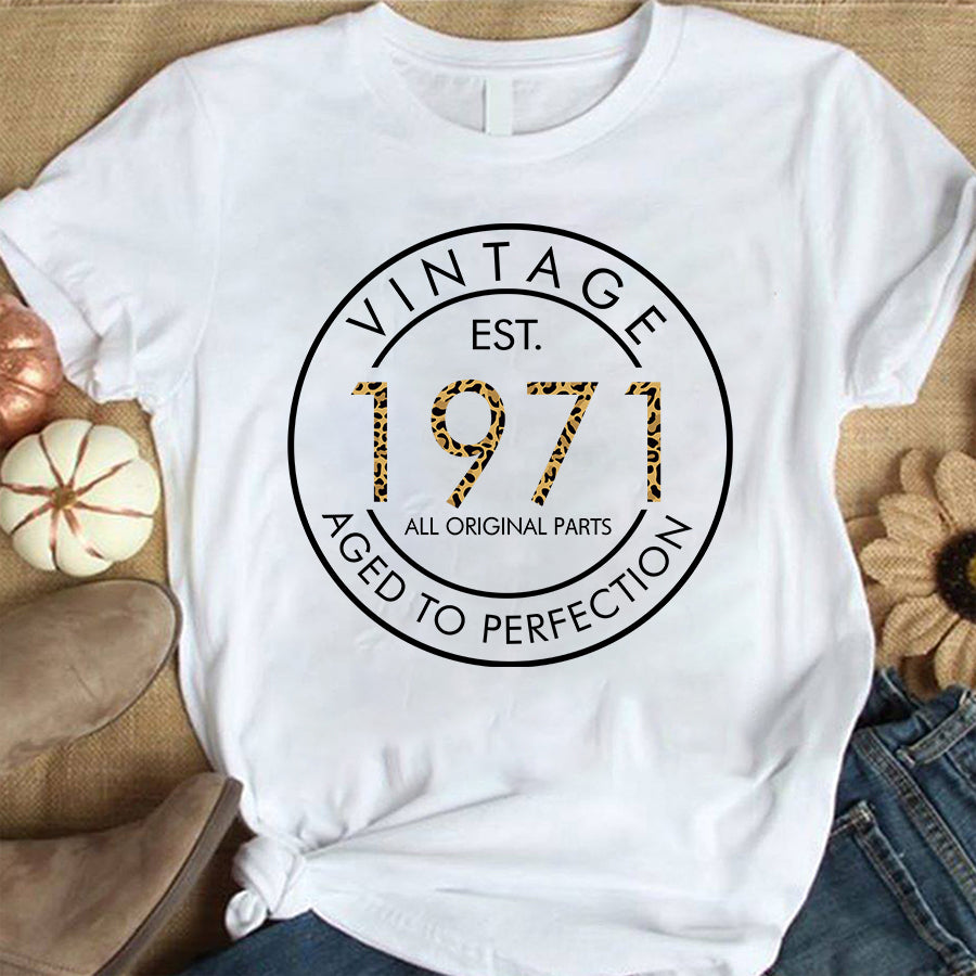 51st Birthday Shirts, Custom Birthday Shirts, Turning 51 Shirt, Gifts For Women Turning 51, 51 And Fabulous Shirt, 1971 Shirt, 51st Birthday Shirts For Her, Vintage 1971 Limited Edition