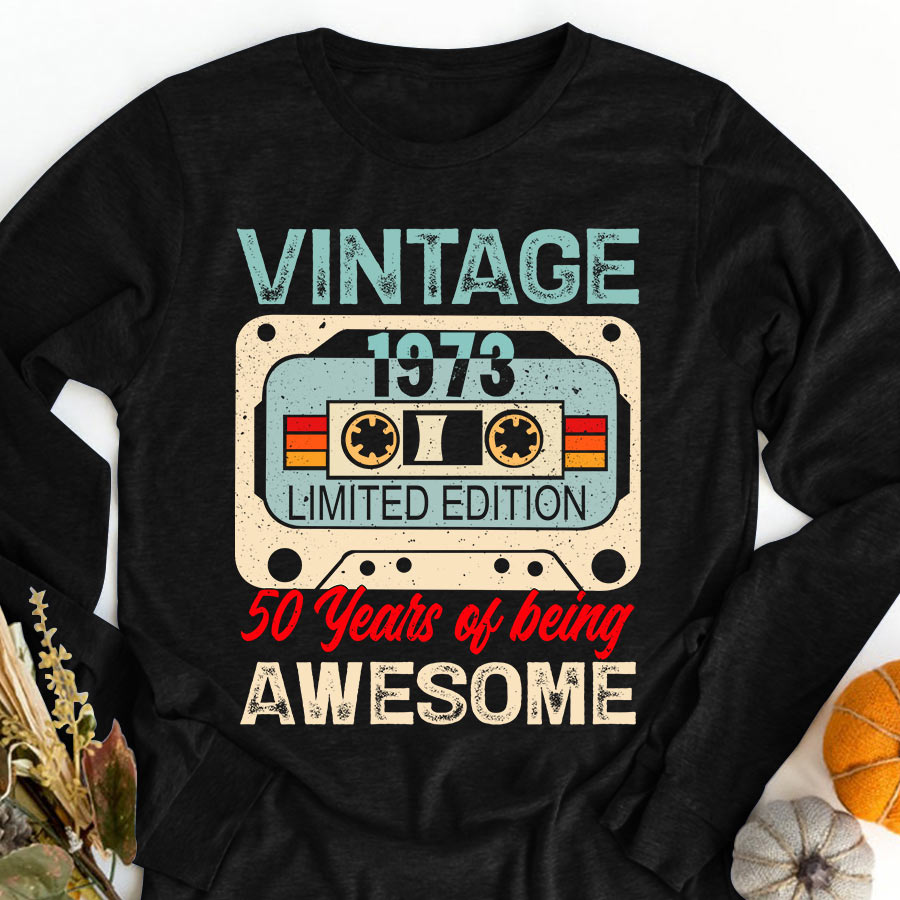 50th Birthday Shirts, Custom Birthday Shirts, Turning 50 Shirt, Gifts For Women Turning 50, 50 And Fabulous Shirt, 1973 Shirt