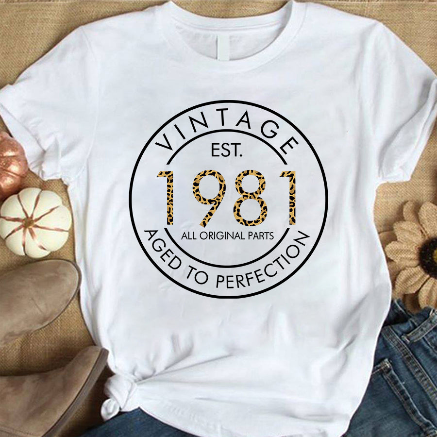 41st Birthday Shirts, Custom Birthday Shirts, Turning 41 Shirt, Gifts For Women Turning 41, 41 And Fabulous Shirt, 1981 Shirt, 41st Birthday Shirts For Her, Vintage 1981 Limited Edition