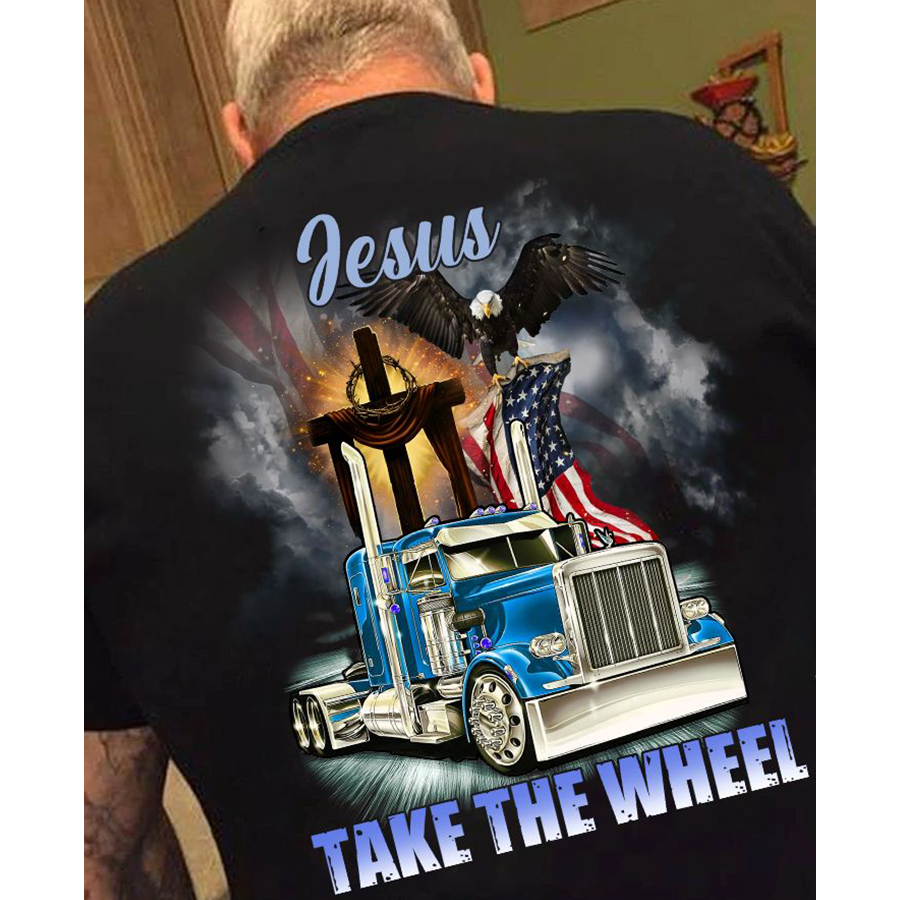 Jesus Shirts, Trucker T Shirts, Christian Shirts, Truck Driver Shirts, God Lover, Jesus Gift Shirt For Men