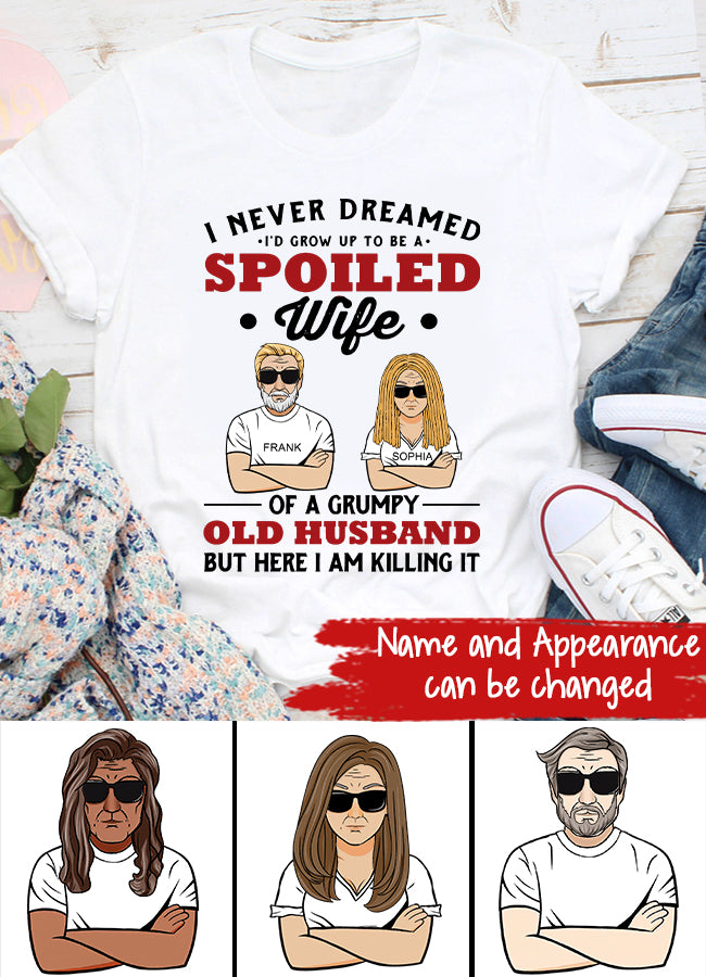 Wife Shirt, Custom T Shirt, I Love My Wife Shirt, Spoiled Wife Shirt, Gift For Wife, Wifey T Shirt, Gift Ideas For Wife