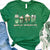 St. Patrick's coffee Shirts, Lucky latte lover iced cute funny gifts, Shamrock Shirt, Saint Patricks Day Shirt