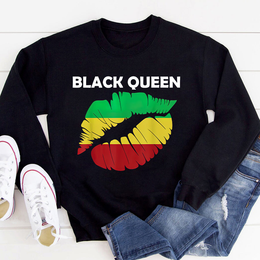 Juneteenth Shirt BLACK QUEEN Most Powerful African American History Pride T-Shirt