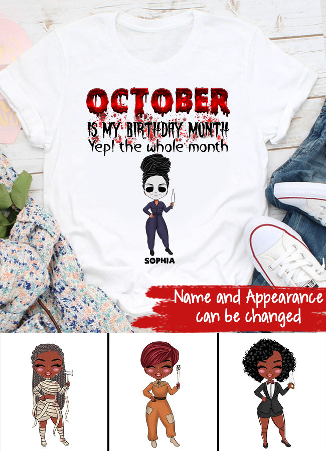 October Birthday Shirt, Custom Birthday Shirt, Queens are Born In October, October Birthday Shirts For Woman, October Birthday Gifts