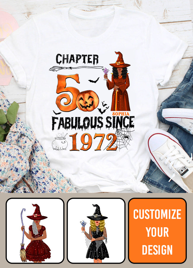 50th Birthday Shirts, Custom Birthday Shirts, Turning 50 Shirt, Gifts For Women Turning 50, 50 And Fabulous Shirt, 1972 Shirt, 50th Birthday Shirts For Her