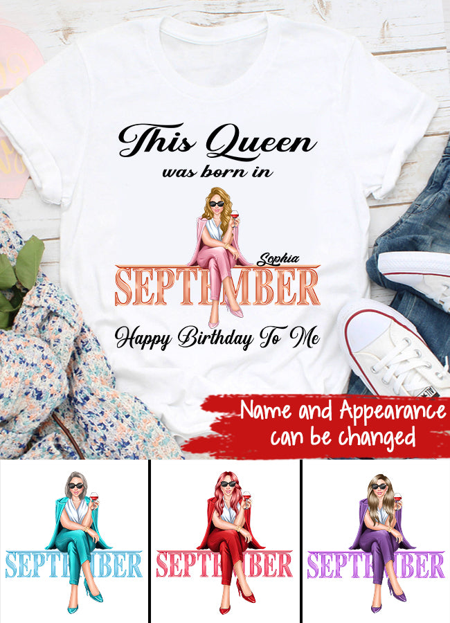 September Birthday Shirt, Custom Birthday Shirt, September Birthday Shirts For Woman, September Birthday Gifts