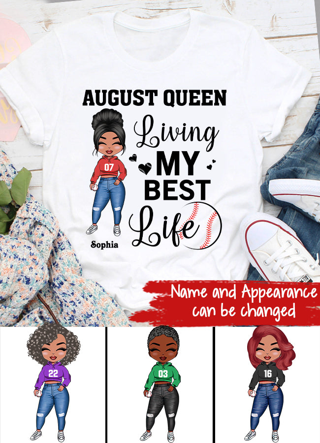 August Birthday Shirt, Custom Birthday Shirt, Queens are Born In August, August Birthday Shirts For Woman, August Birthday Gifts
