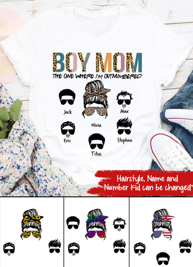 Custom Mothers Day Shirt, Boy Mom Shirt, Mother's Day T Shirt, Mom Life Mother's Day Tee Shirts, Funny Mothers Day Shirts, Mother Day Gift