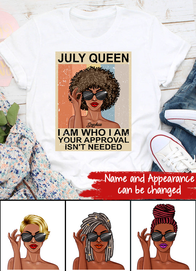 July Birthday Shirt, Custom Birthday Shirt, Queens Born In July, July Birthday Gifts, July Shirts For Woman