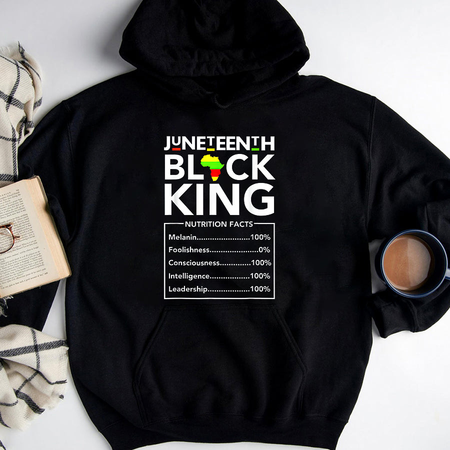 Juneteenth Shirt Juneteenth Black King Melanin Dad Fathers Day Men Father Fun T-Shirt