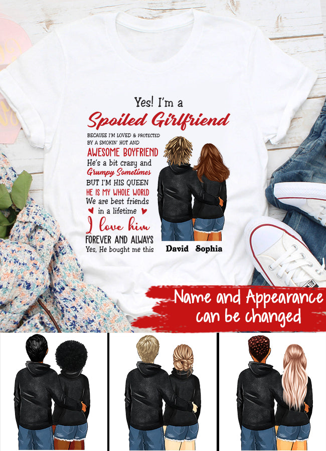 Personalized Gifts For Girlfriend, Girlfriend Shirt, I Llove My Girlfriend Shirt, Best Gift For Girlfriend, Gift ideas for girlfriend, gifts for gf, long distance Relationship Gifts For Her