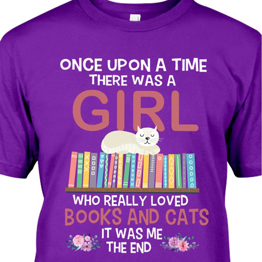 Book Shirt, Cat Shirt, Bookish T Shirts, Cat Book Shirt, Reading Gifts, Book Lover T Shirt Unisex Cotton T Shirt