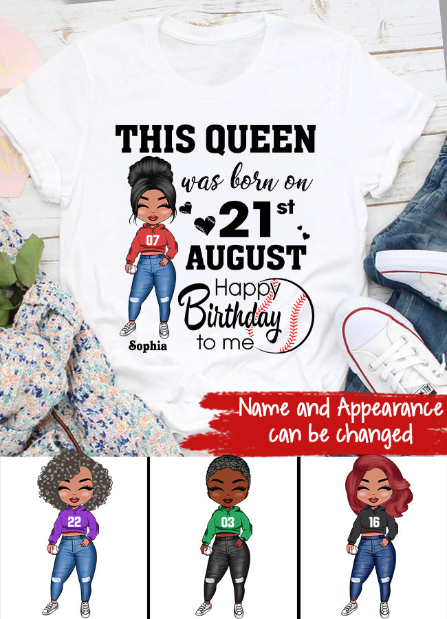August Birthday Shirt, Custom Birthday Shirt, Queens are Born In August, August Birthday Shirts For Woman, August Birthday Gifts