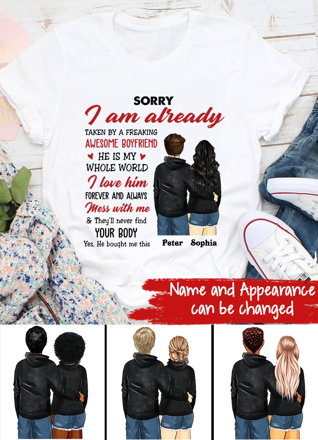 Personalized Gifts For Girlfriend, Girlfriend Shirt, I Llove My Girlfriend Shirt, Best Gift For Girlfriend, Gift ideas for girlfriend, gifts for gf, long distance Relationship Gifts For Her