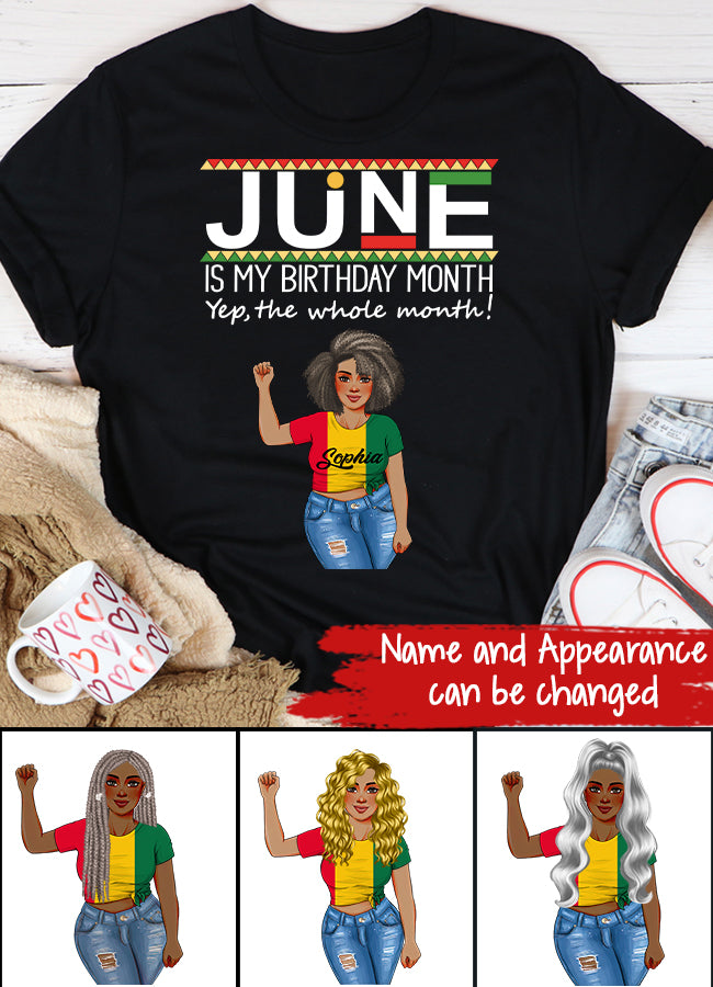 June Birthday Shirt, Custom Birthday Shirt, Queens Born In June, June Birthday Shirts For Woman, June Birthday Gifts