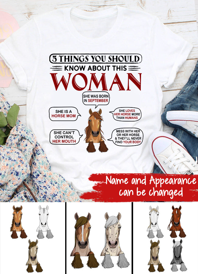 Horse Mom, Personalized Shirt, Birthday, Funny Gift For Horse Mom, Horse Lover