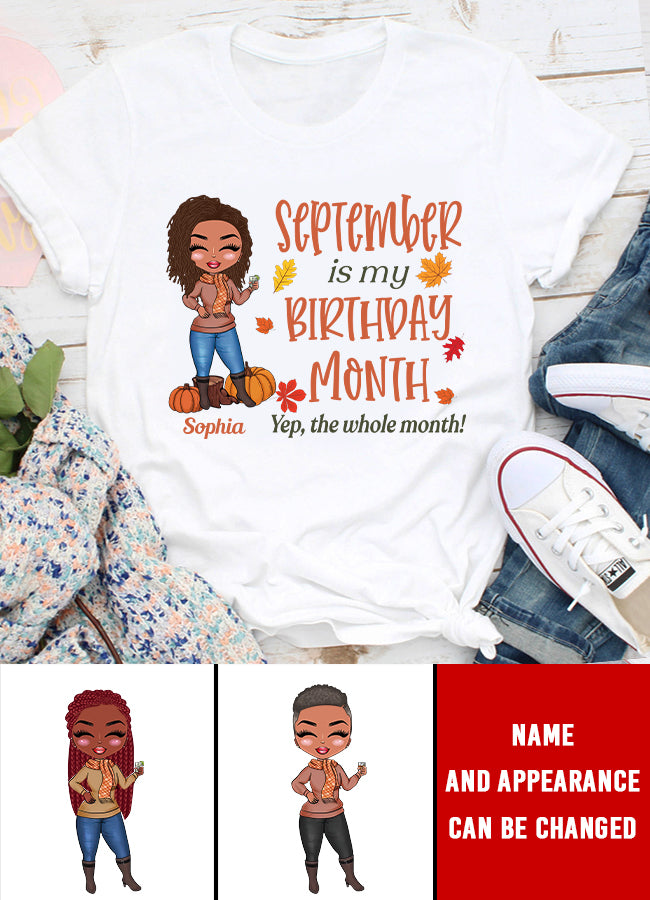 September Birthday Shirt, Custom Birthday Shirt, Queens are Born In September, September Birthday Shirts For Woman, September Birthday Gifts