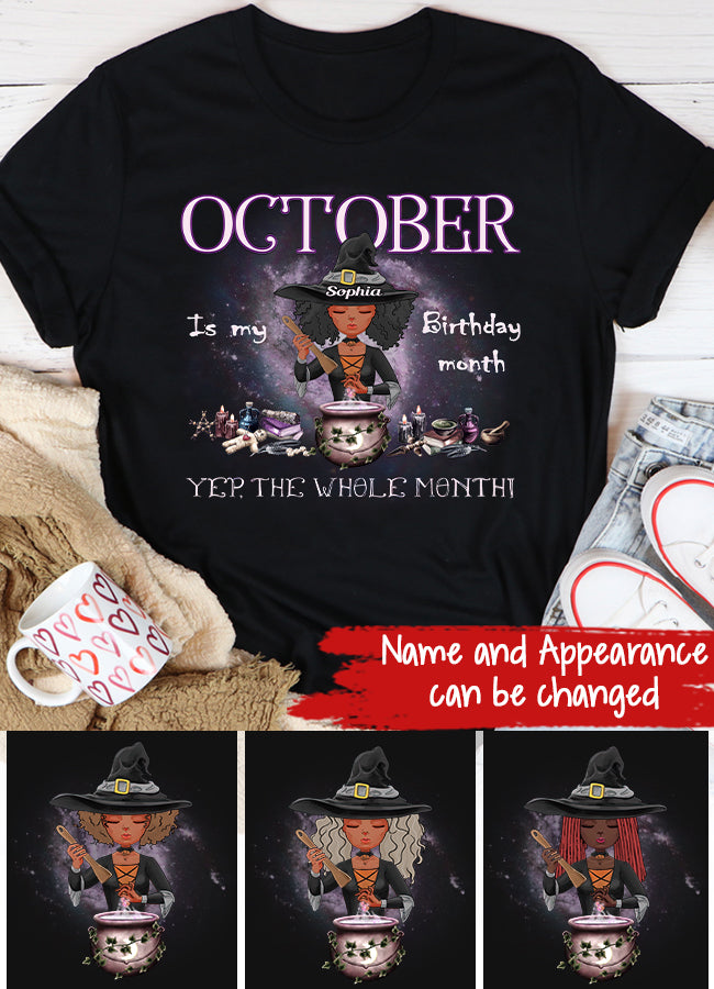 October Birthday Shirt, Custom Birthday Shirt, Queens Born In October, October Birthday Shirts For Woman, October Birthday Gifts