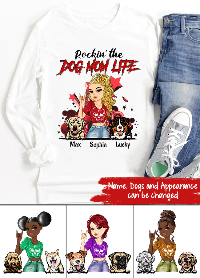 Custom Mothers Day Shirt, Dog Mom Life, Mother&#39;s Day T Shirt, Dog Mom Shirt Mom Life Mother&#39;s Day Tee Shirts, Funny Mothers Day Shirts, Mother Day Gift