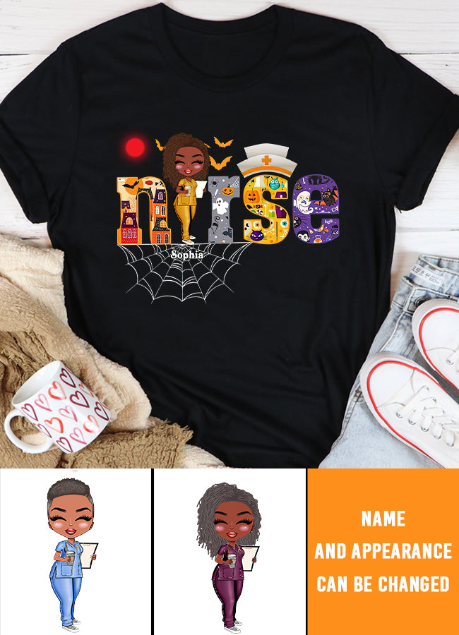 Nurse Life Nutrition Facts - Personalized T Shirt - Gift For Doctor &amp; Nurse - Glitter Leopard Design